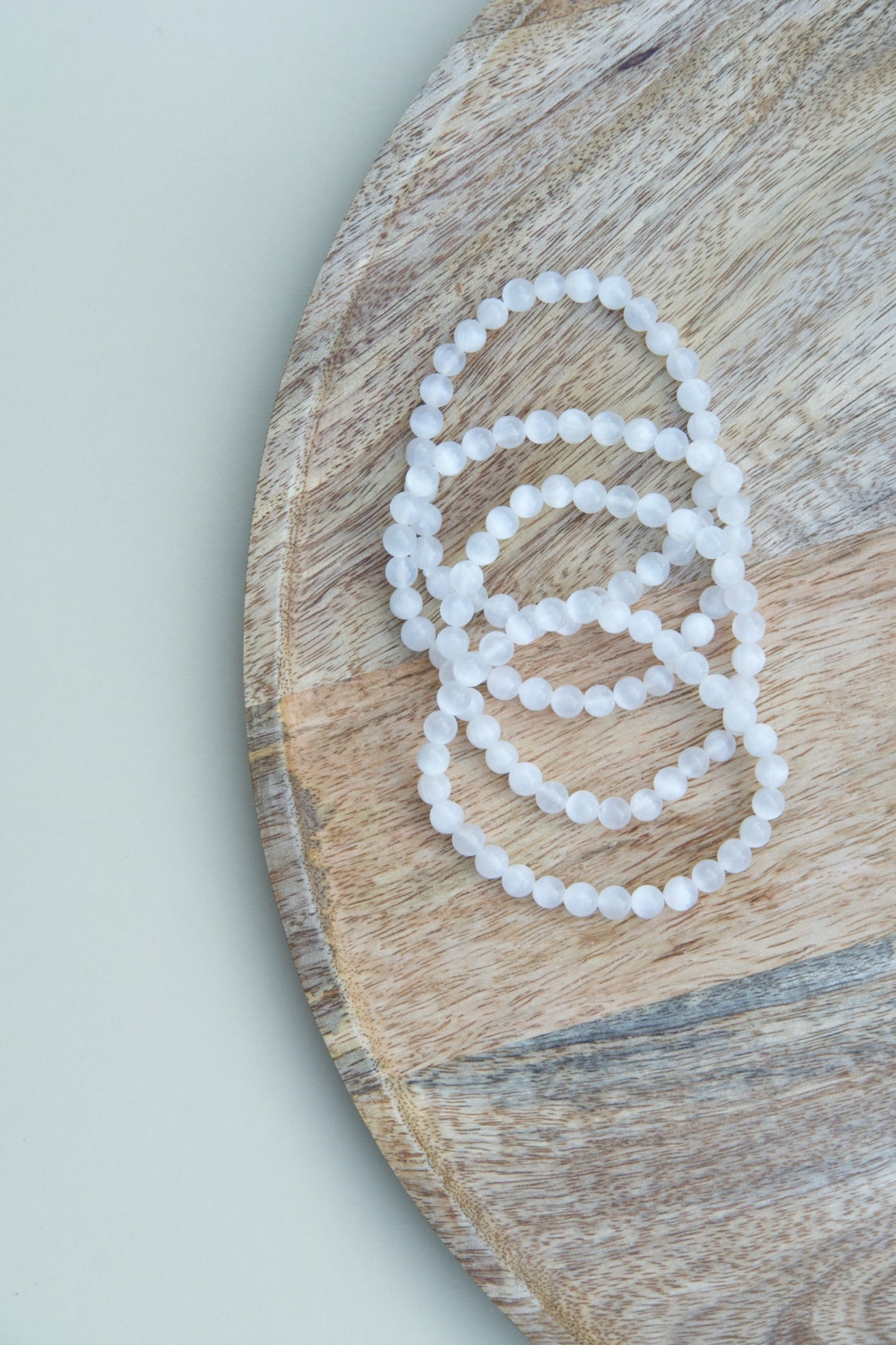 Pulsera selenita – Limpieza energética, claridad y conexión