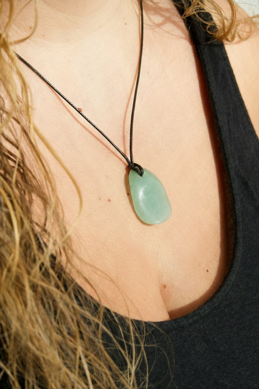 Clgante Pacificador Cuarzo Verde - Calma y sanación