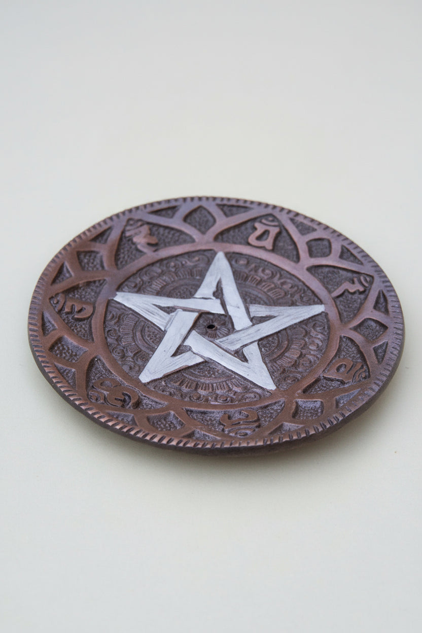 Porta incienso · Pentagrama