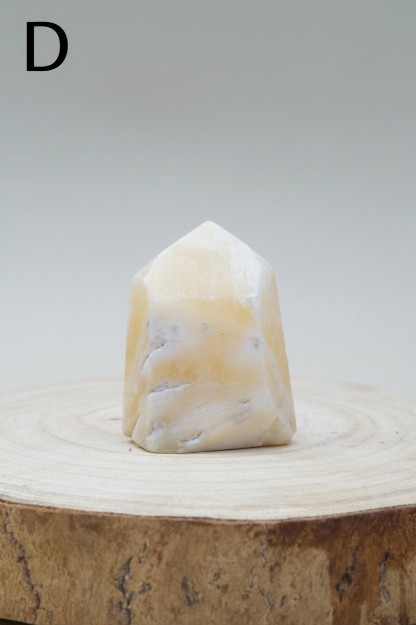 Punta Pulida de Calcita Amarilla – Vitalidad y Confianza