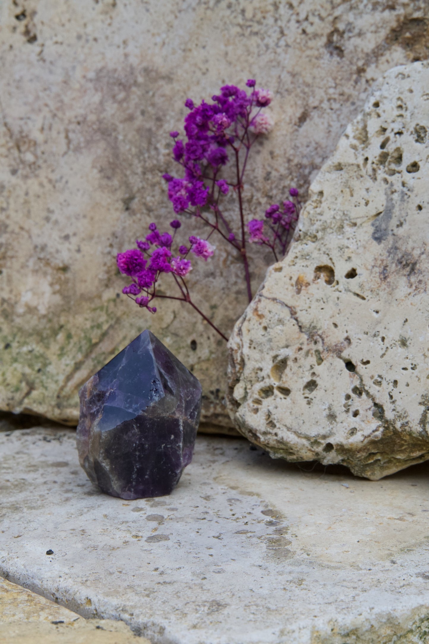 Puntas semipulidas de Amatista – Calma mental y claridad espiritual