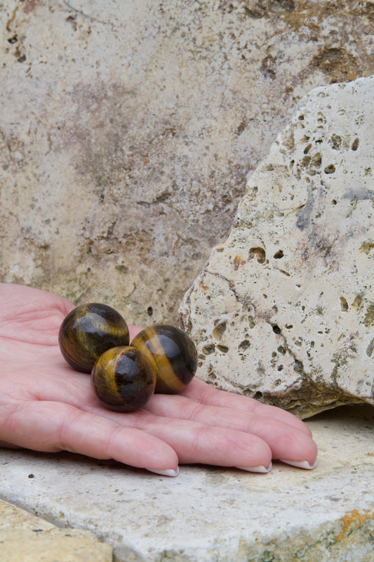 Esfera Ojo de Tigre – Fuerza y Protección