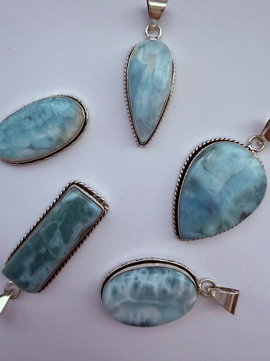 Colgante Alhena · Larimar
