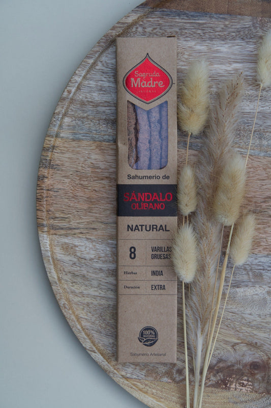 Incienso Natural Sagrada Madre – Sándalo y Olíbano