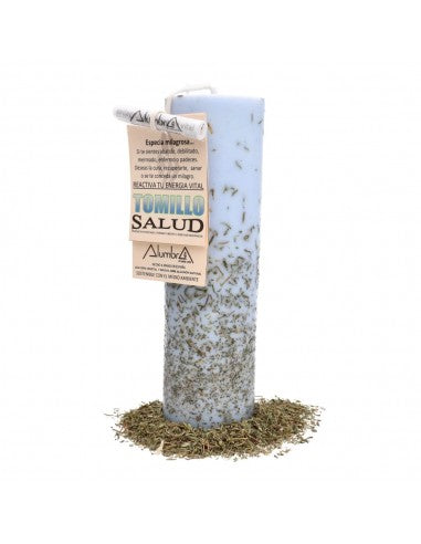 Vela artesanal con Tomillo - Salud