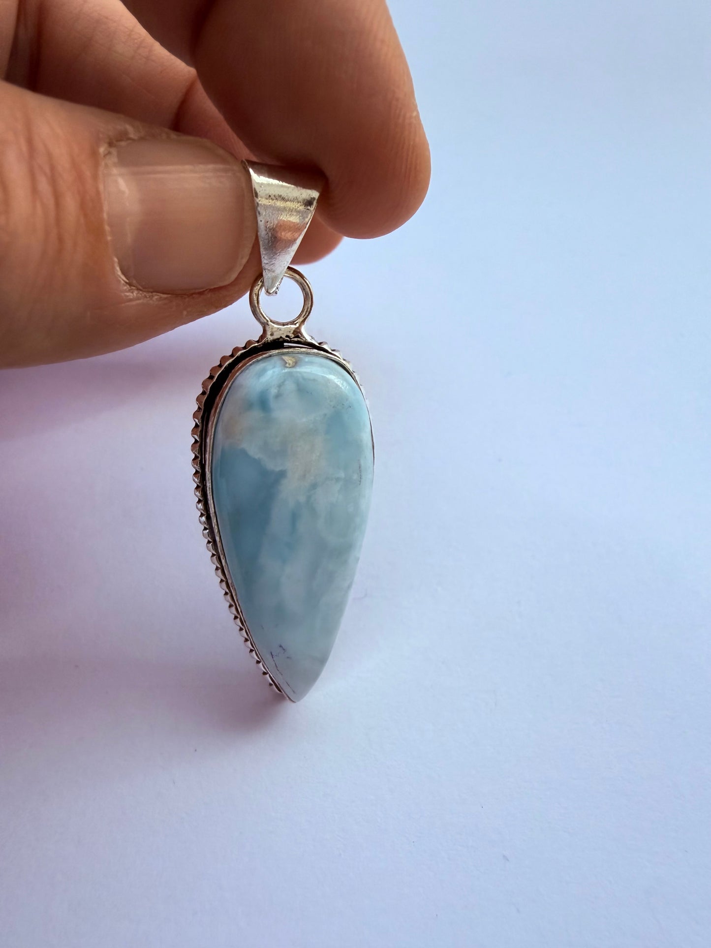 Colgante Alhena · Larimar