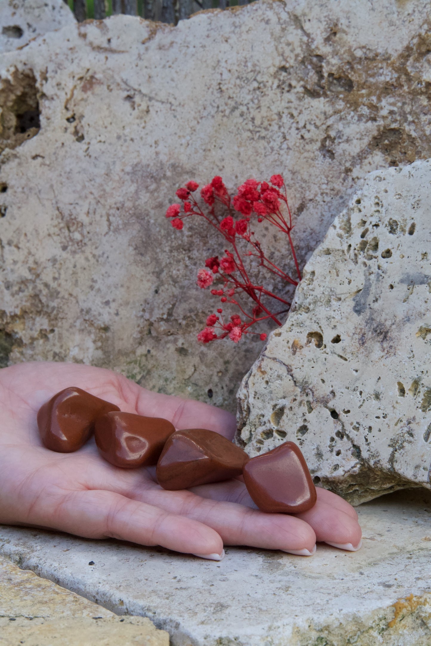 Rodado Jaspe Rojo – Energía y Vitalidad