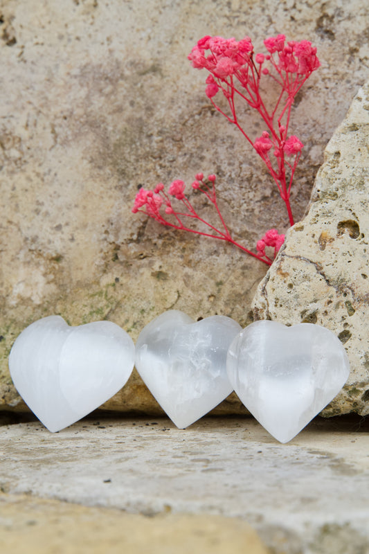 Corazón de Selenita – Limpieza energética, paz y claridad interior