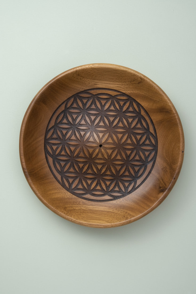 Inciensario de Madera Flor de la Vida