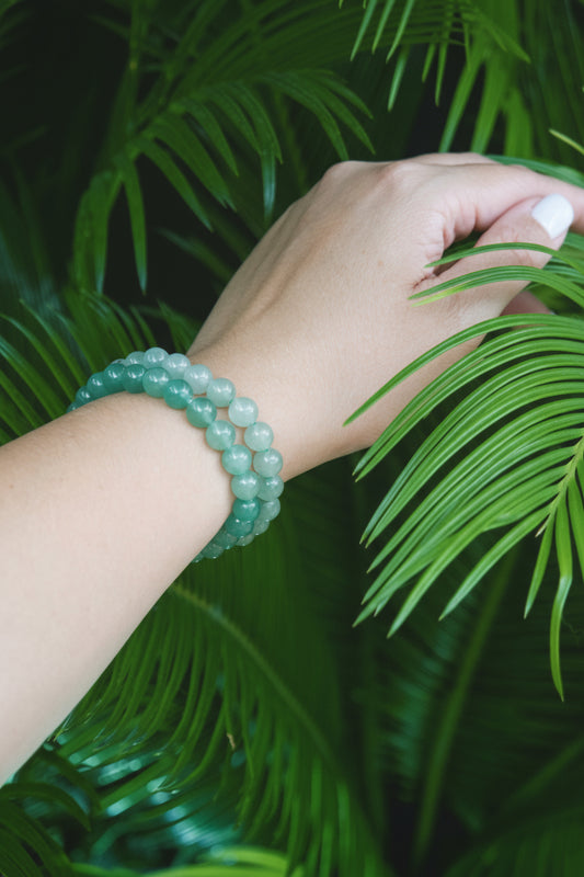Pulsera cuarzo verde – Sanación, y apertura del corazón