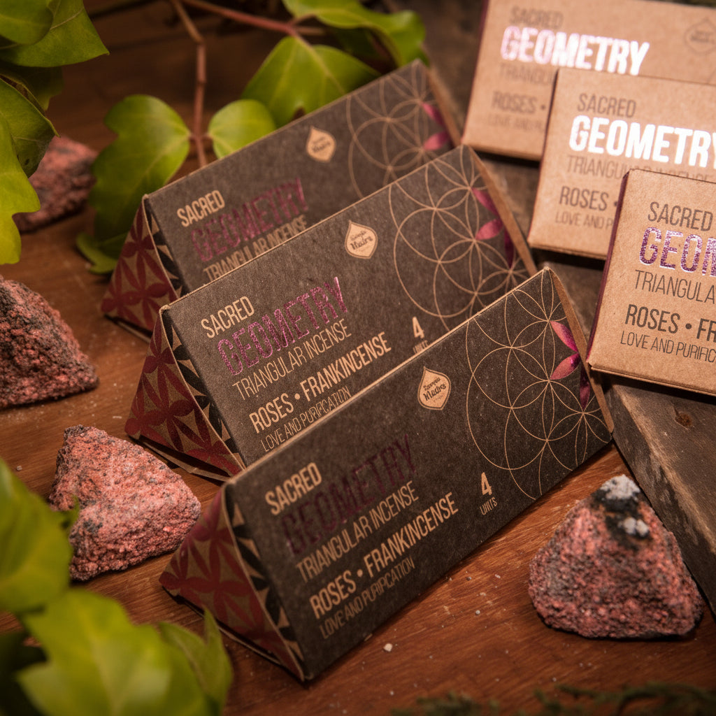 Sahumerio Geometría Sagrada Frankincense y Rosa
