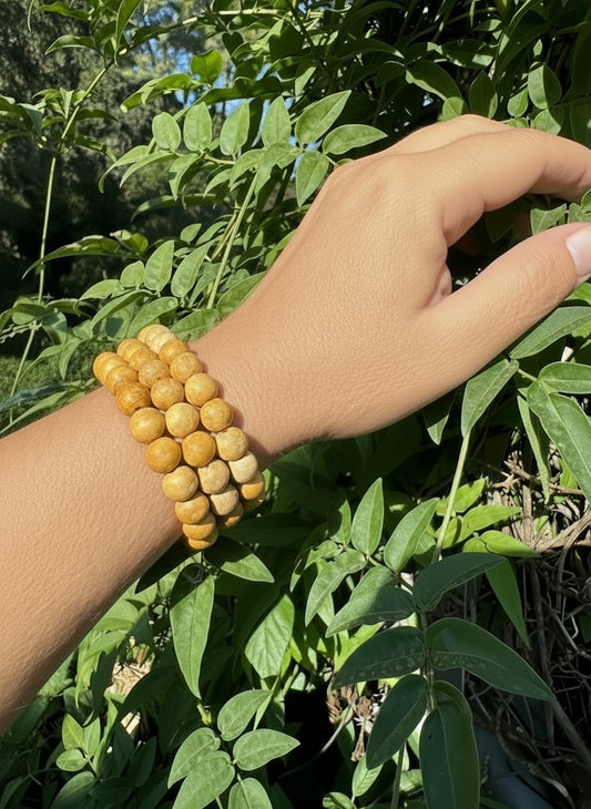 Pulsera Palo Santo Natural – Armonía y protección